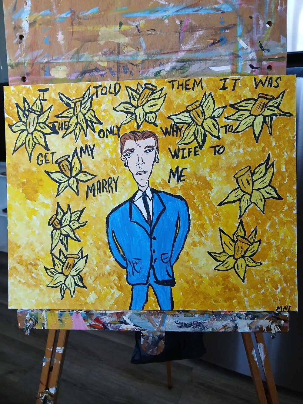 Daffodil Scene In Big Fish Painting